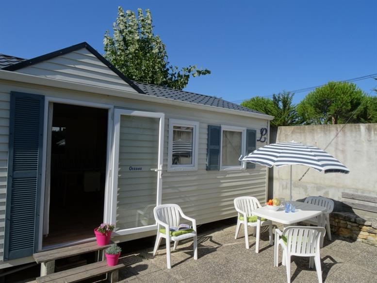 Mobilhome 2 chambres au camping 3 étoiles Le Rivage à Saint Jean de Monts en Vendée