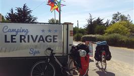Vélodyssée proche du camping Le Rivage à Saint Jean de Monts en Vendée