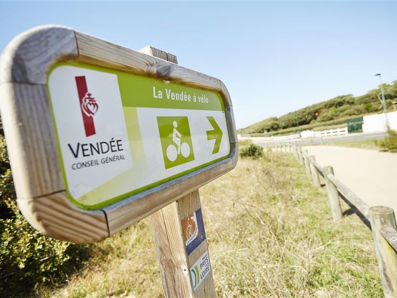 Pistes cyclables proches du camping 3 étoiles Le Rivage à Saint Jean de Monts en Vendée